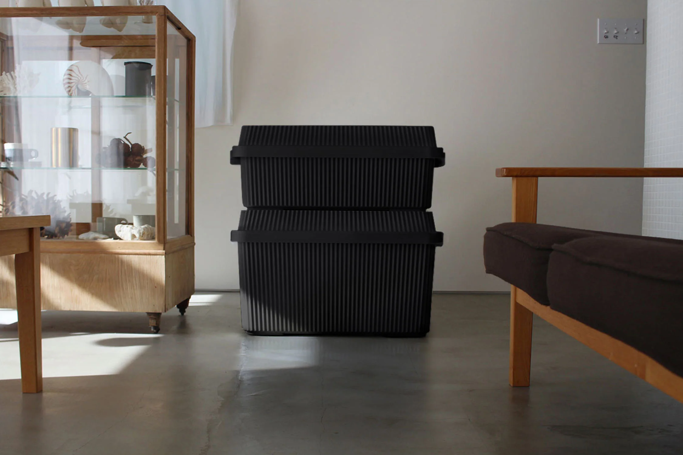 Multi-Purpose Stack-up Storage Container 53L - Black - Image 2