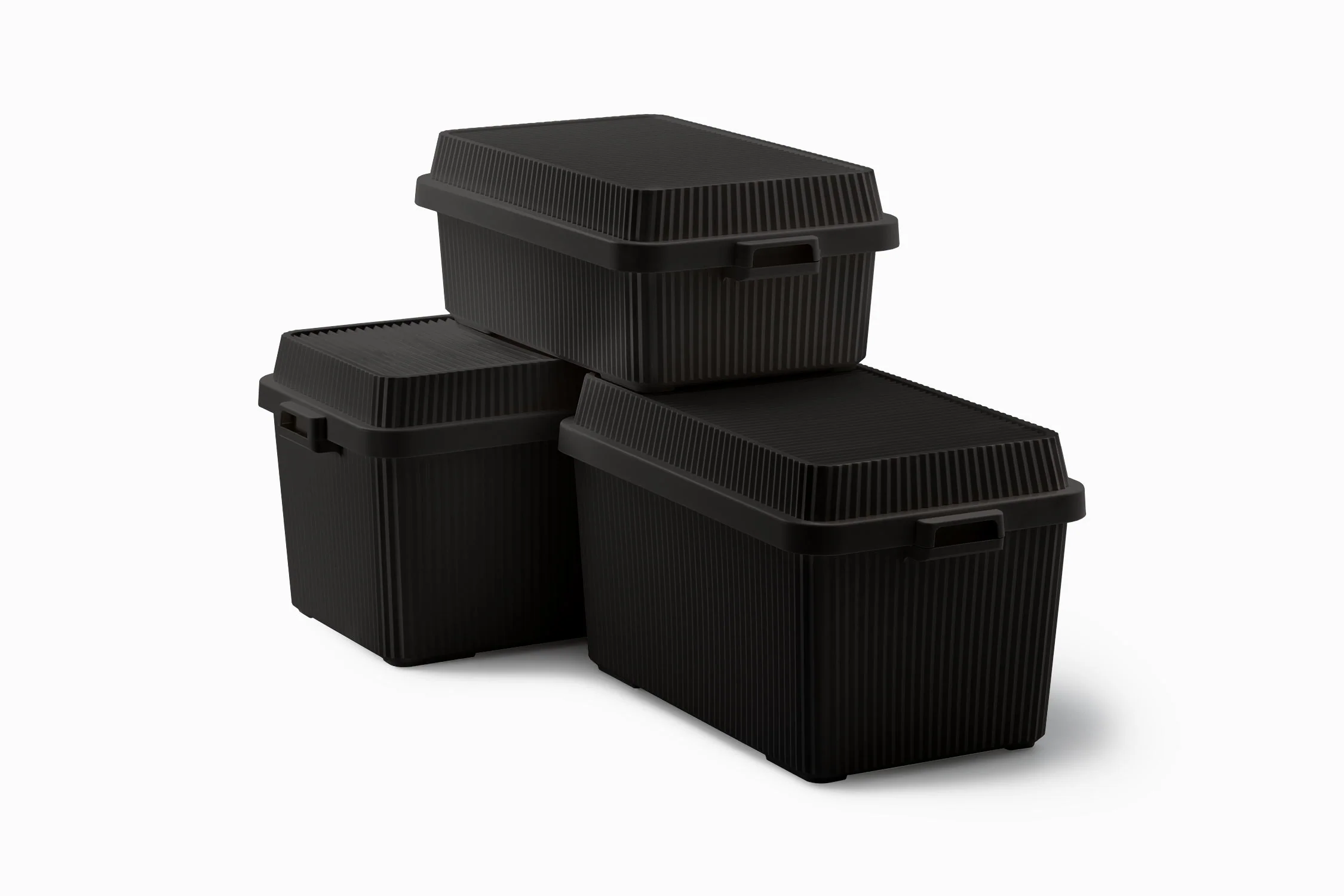 Multi-Purpose Stack-up Storage Container 53L - Black - Image 5