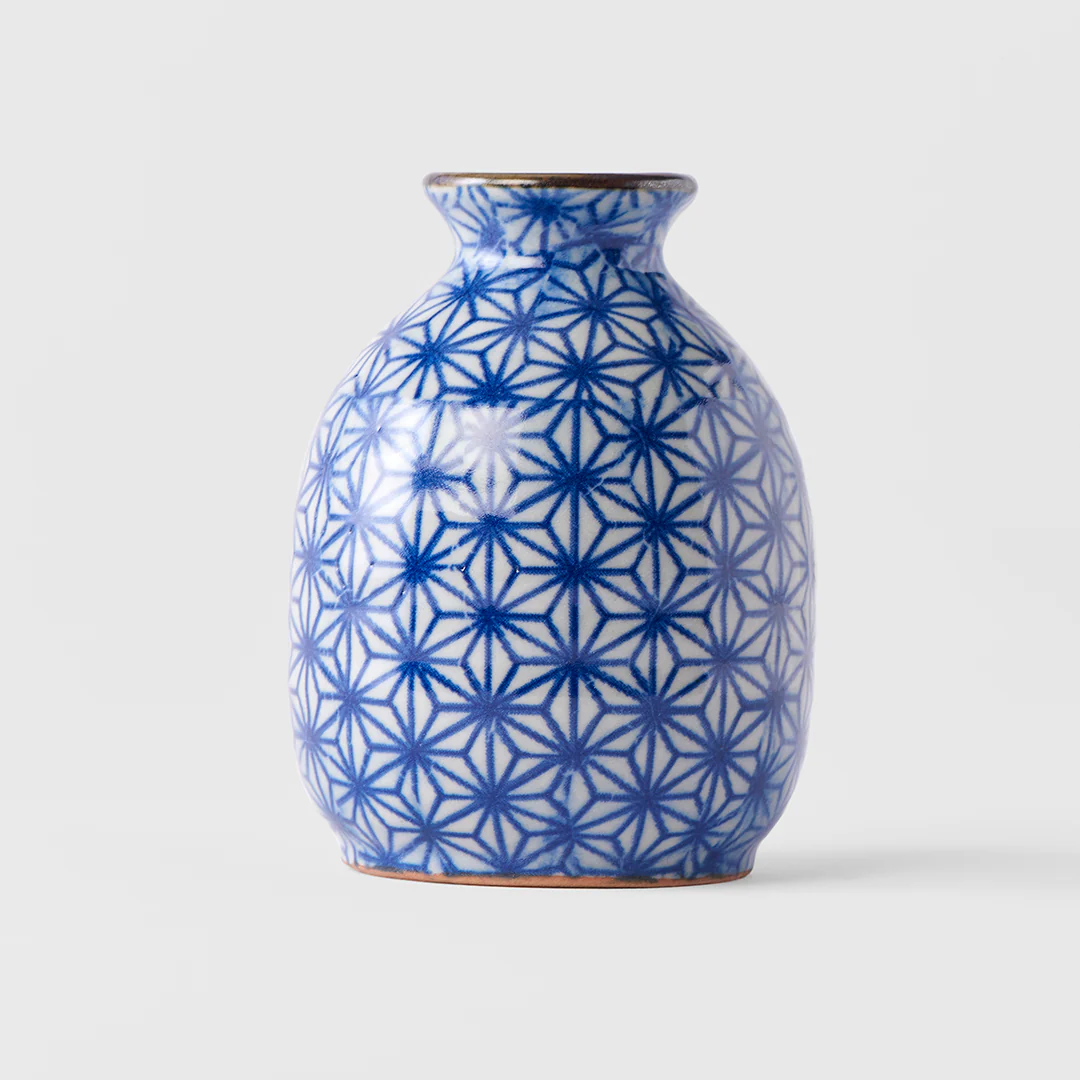 Indigo Ikat Starburst sake jug 300ml