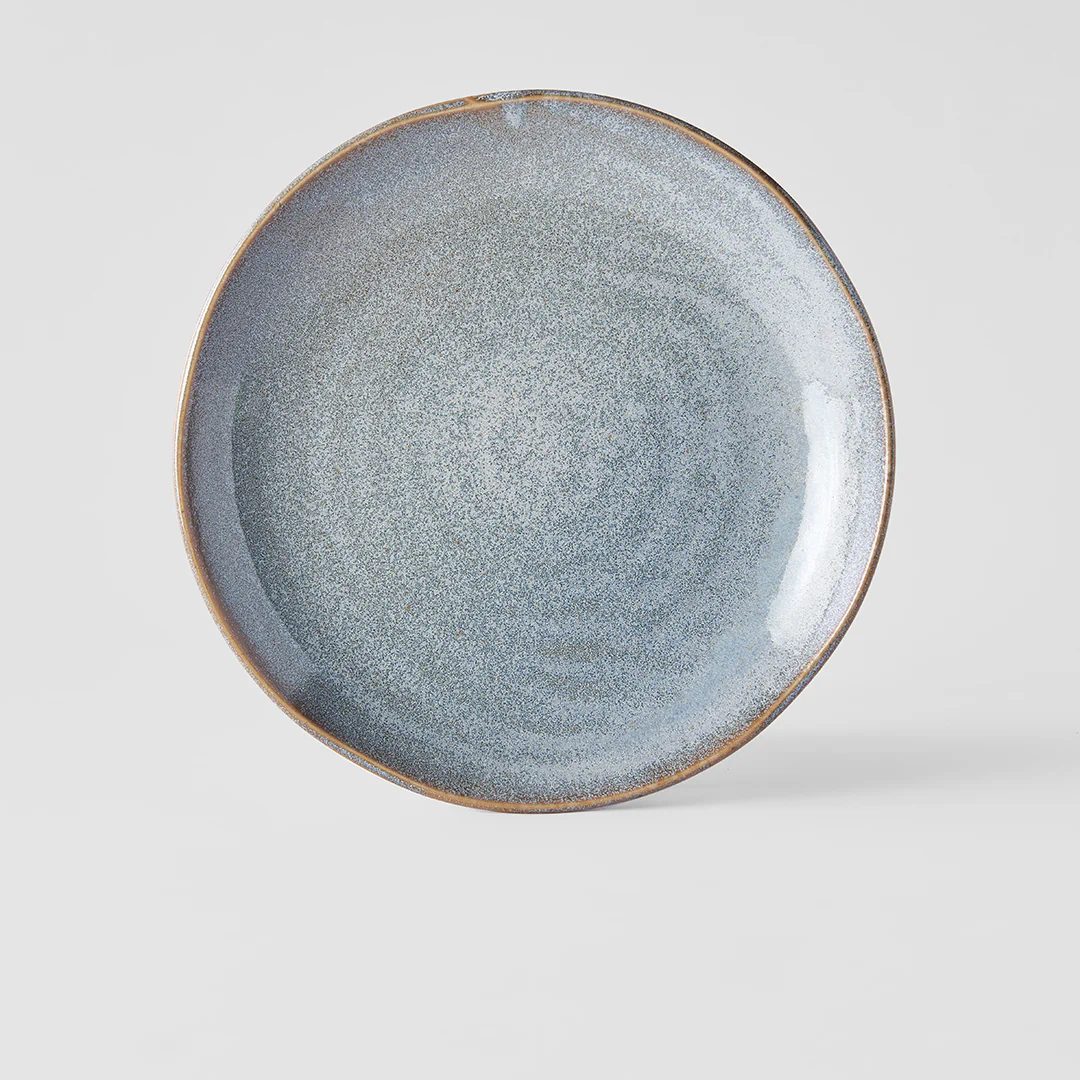 Steel Grey uneven dinner plate 24cm