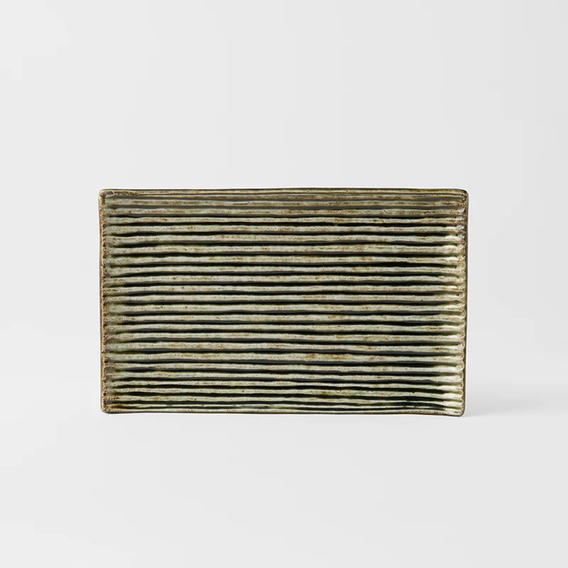 Sushi Plate Green Contour Glaze 24cm - Image 3