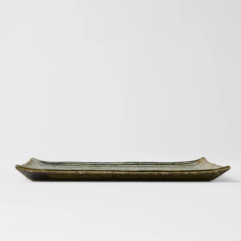 Sushi Plate Green Contour Glaze 24cm - Image 4