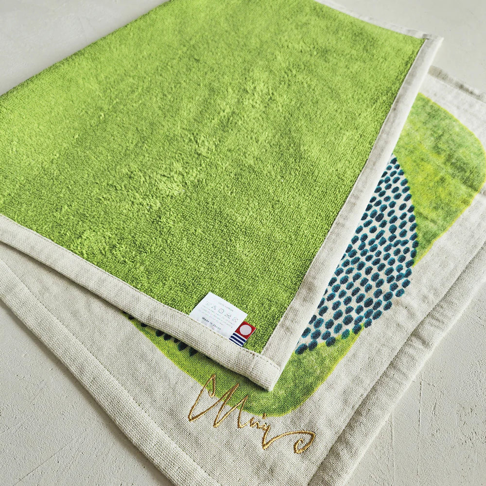 Tea Towel: Sloth The job called Namakeru/Green 45x70cm - Image 4