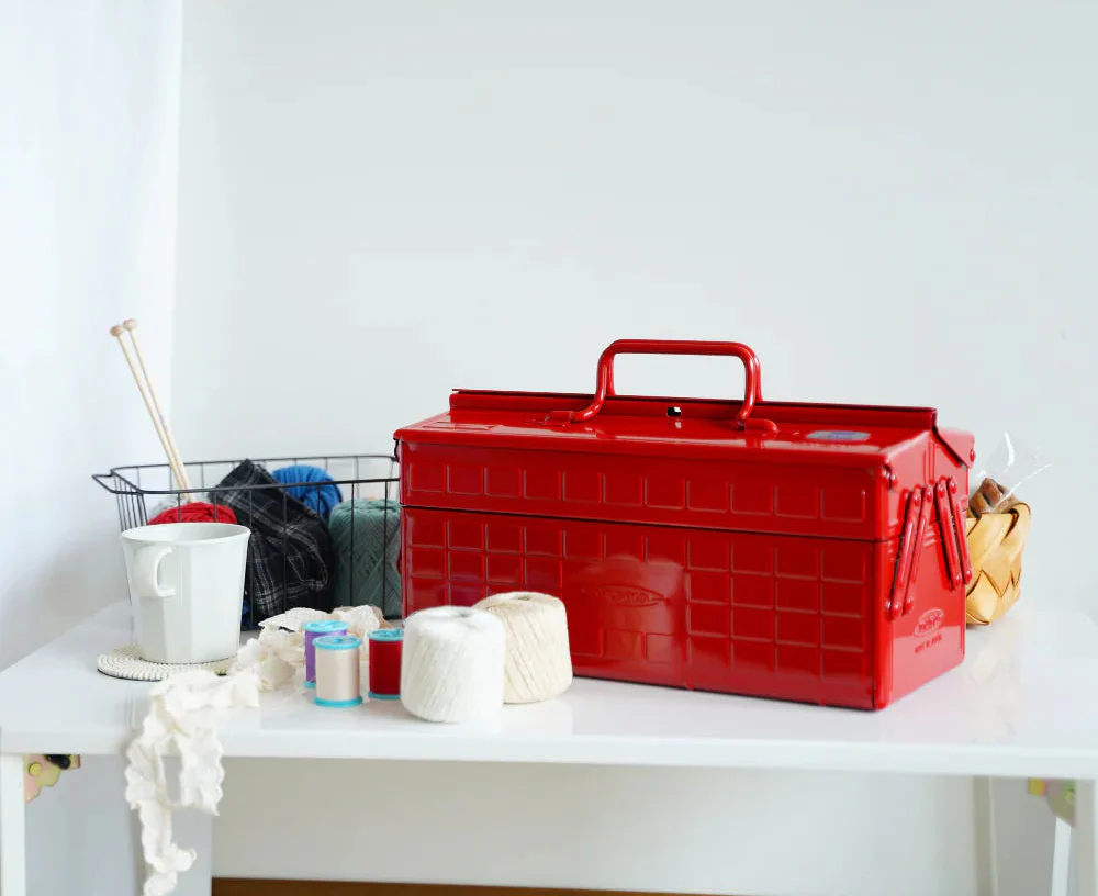 Toyo Steel Cantilever Toolbox ST-350 Red - Image 6